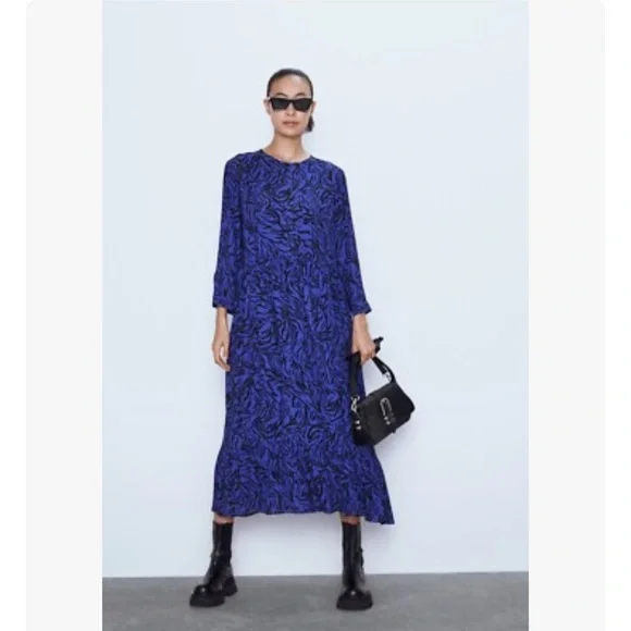 NWT Zara Animal Print Dress - Size XS - Picture 2 of 8